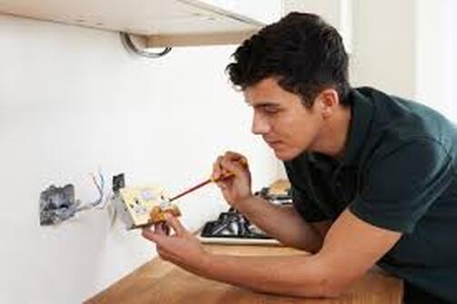 Electrician fixing wiring